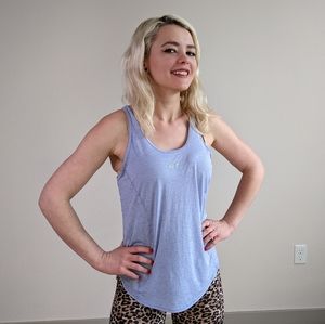 Nike Dri-Fit M periwinkle racer back running tank top